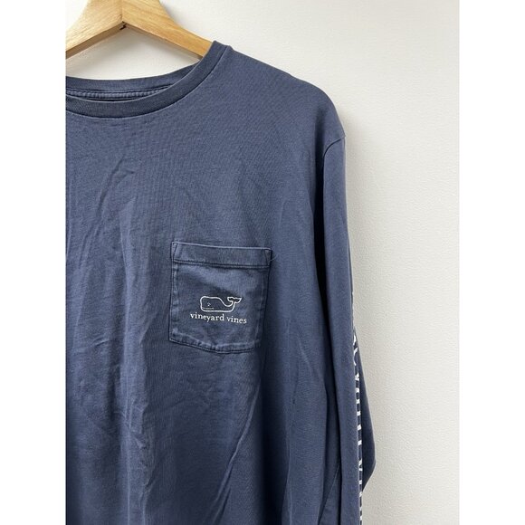 Vineyard Vines Cotton Blue Men’s XL Long Sleeve T Shirt Soft - Picture 2 of 9